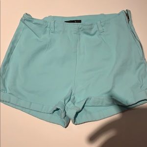 Teal shorts
